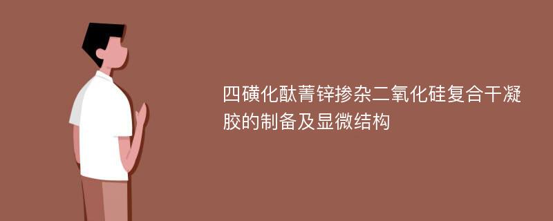 四磺化酞菁鋅摻雜二氧化硅復(fù)合干凝膠的制備及顯微結(jié)構(gòu)