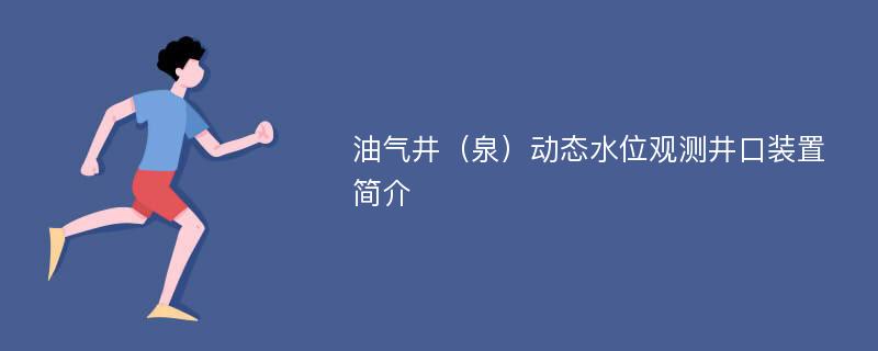 油氣井（泉）動態(tài)水位觀測井口裝置簡介